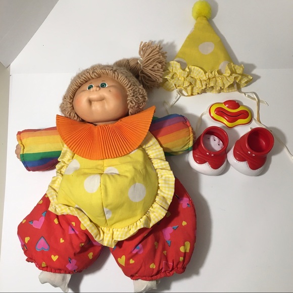 Authentic Vintage 1986 Cabbage Patch Clown Doll - Picture 6 of 12